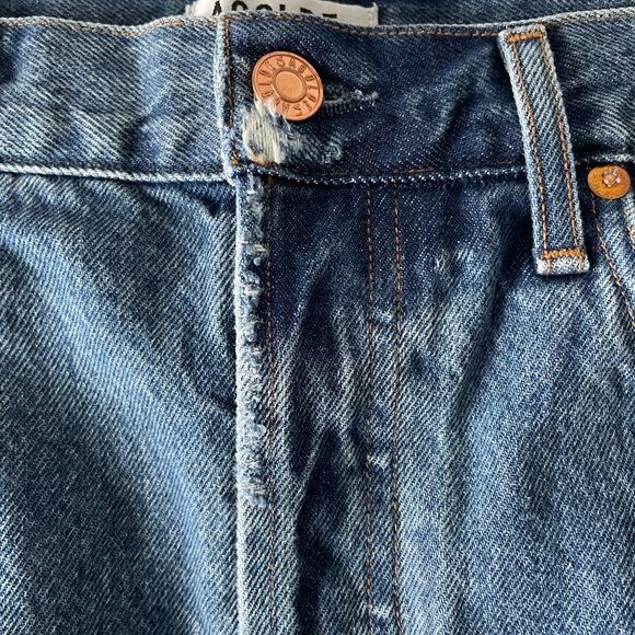 NWOT AGOLDE Quinn High Rise Mini Skirt in Warrant - Picture 8 of 14